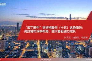 商业零售及社会服务行业证券研究报告：达势股份，高线城市深耕布局，四大基石助力成长